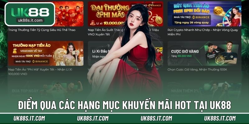 Hệ thống khuyến mãi bom tấn từ UK88