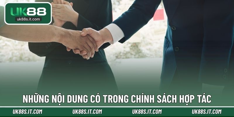Những nội dung có trong chính sách hợp tác