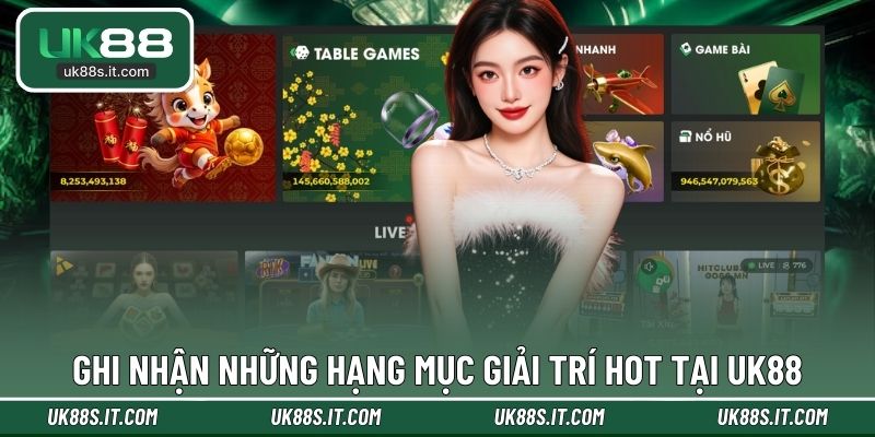 Hệ thống trò chơi đặc sắc của nhà cái UK88